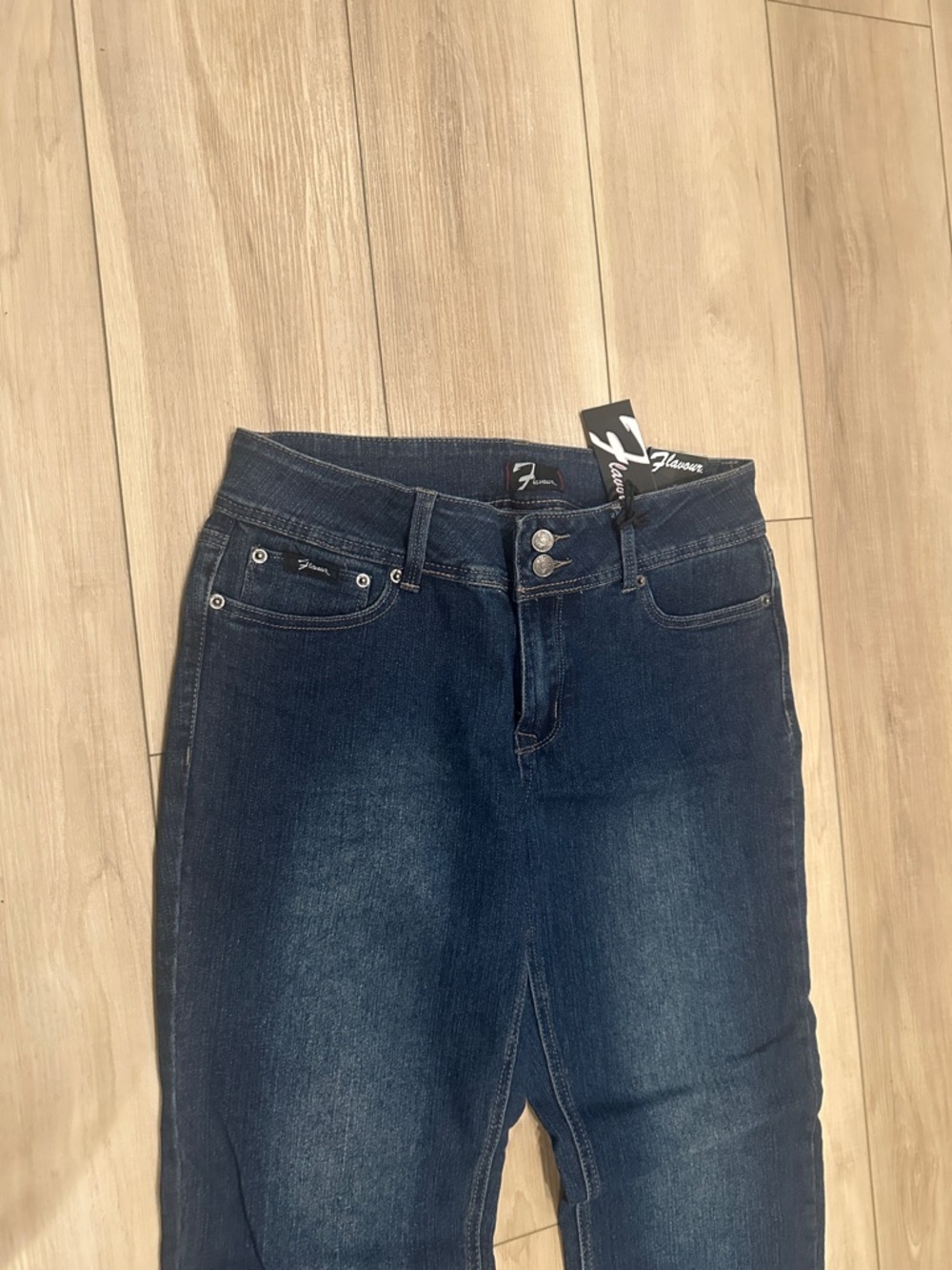 New Dark Blue Boot-Cut Women’s Jeans - Flavour by Bubblegum Size 14 NWT - Picture 4 of 10